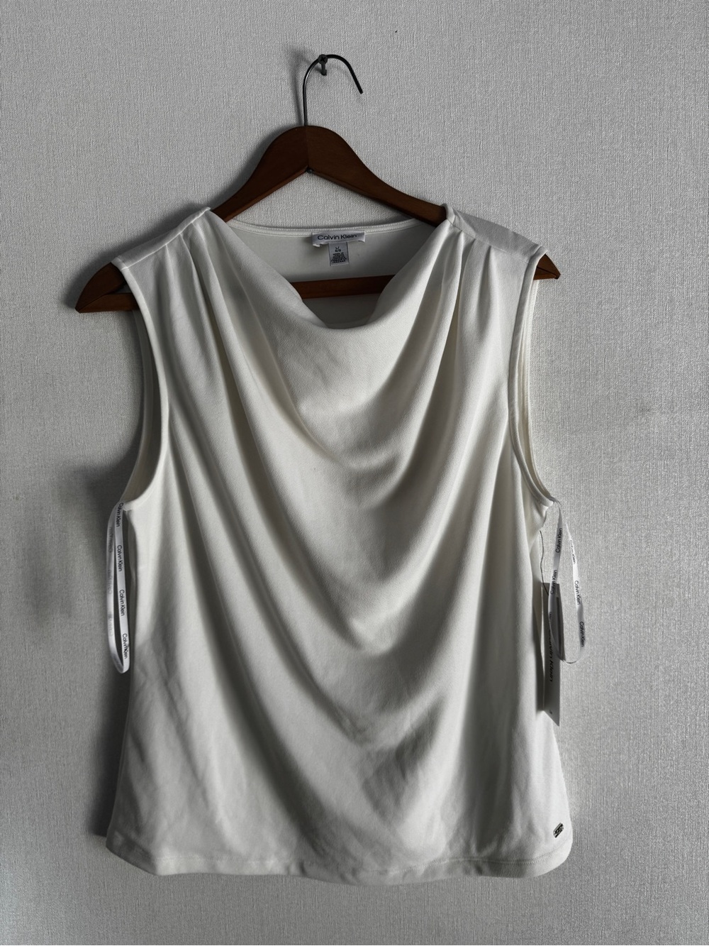 Calvin Klein Draped Sleeveless Top
